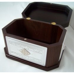 Mahogany and Sterling Etrog Box