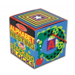 Melissa & Doug Alphabet Nesting and Stacking blocks