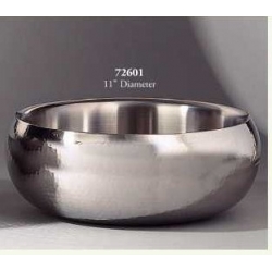 Hammered salad bowl 